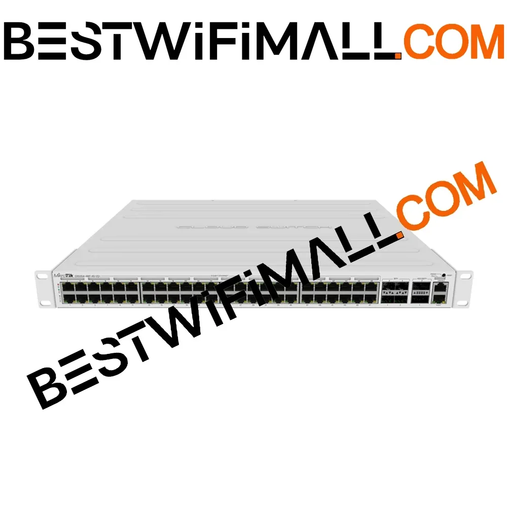 

MIKROTIK CRS354-48P-4S+2Q+RM Switch 48x1G RJ45 Ports And 4x10G SFP+ Ports 2 x 40G QSFP+ Ports, Switching Capacity Is 336 Gbps