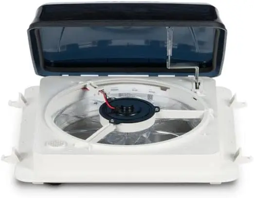 Fan-Tastic Vent with Thermostat, Automatic or Manual 3 Speed 12 Volt RV Vent Fan, Automatic Dome Lift and Rain Sens