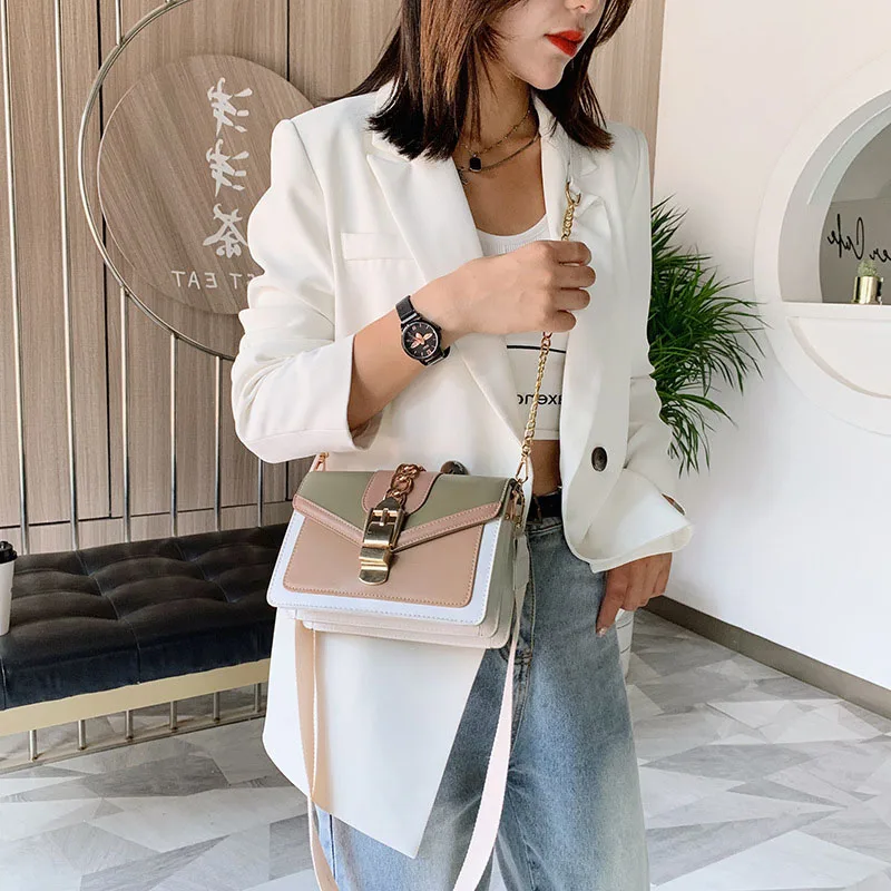 Artificial Leather Mini Unisex Luxury Designer Retro Small Crossbody Bag Handbags Letter Shoulder Shopper Flap Chain Women Purse