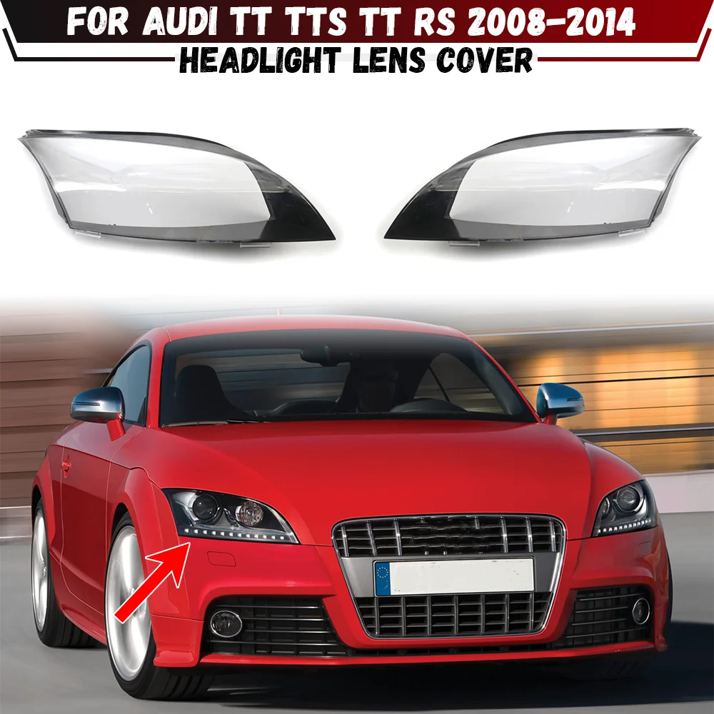 

Для Audi TT TTS TT RS 2008-2014 крышка фары прозрачная маска корпус лампы линзы заменить оригинальный абажур из плексигласа