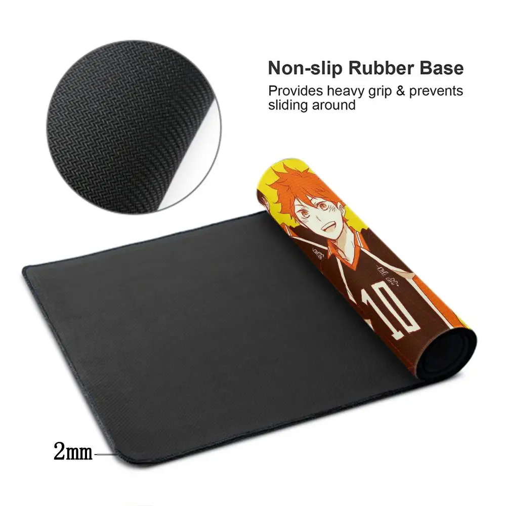 Anime Haikyuu Kawaii Mouse Pad, Bonito Tapete PC, Acessórios para Jogos, Grande Gabinete Gamer, XXL, Tapetes de Mesa