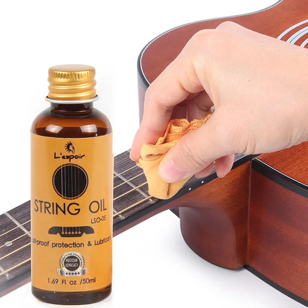 Practical Guitar Nursing Oil Guitar String Oil Guitar Accessories Fingerboard Lemon Oil For Bass Ukulele Strings Care K7v5