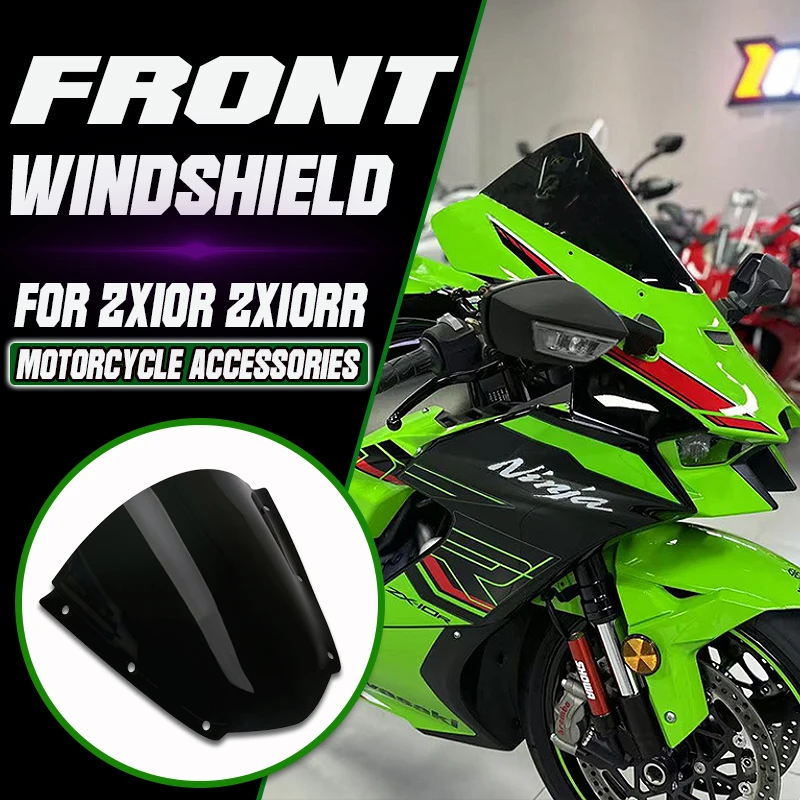 

For ZX10R ZX-10R ZX10RR ZX-10RR ZX 10R New Motorcycles Accessories Sports Front Screen windshield Fairing Windshield Accessories