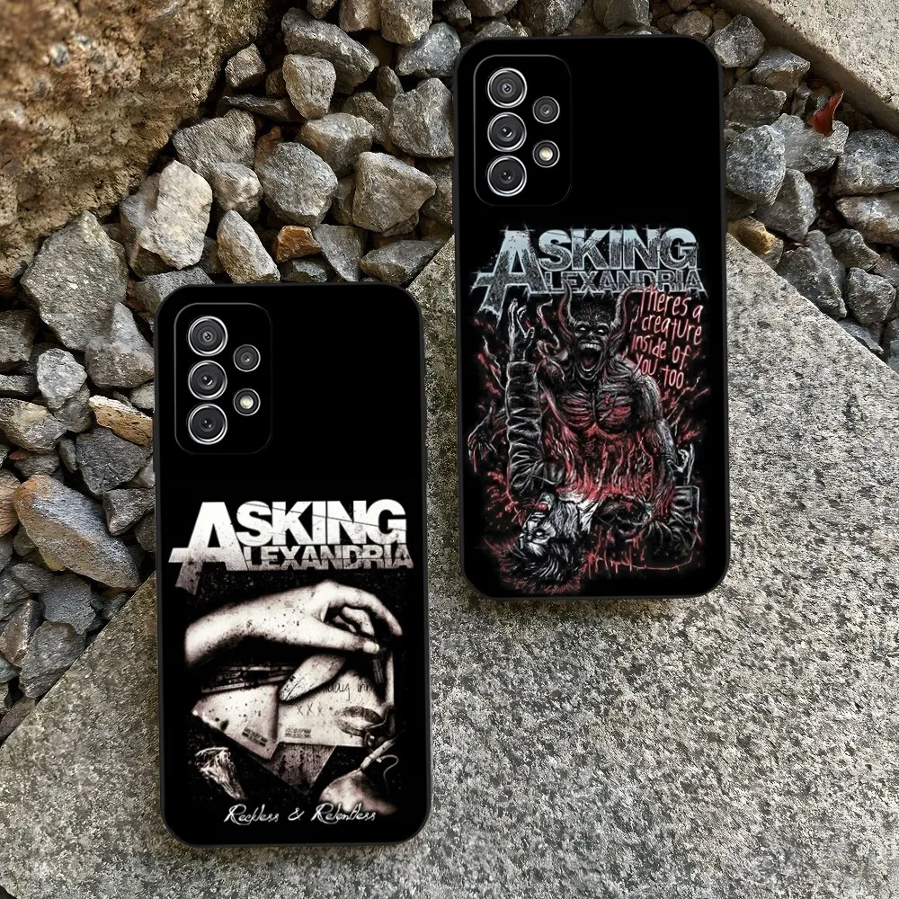 Music Asking Alexandria Rock N Roll Phone Case for Sumsung Galaxy S24 S23 S22 S21 S20 A24 A34 A54 A53 N20 M54 Fe Plus Ultra Cove