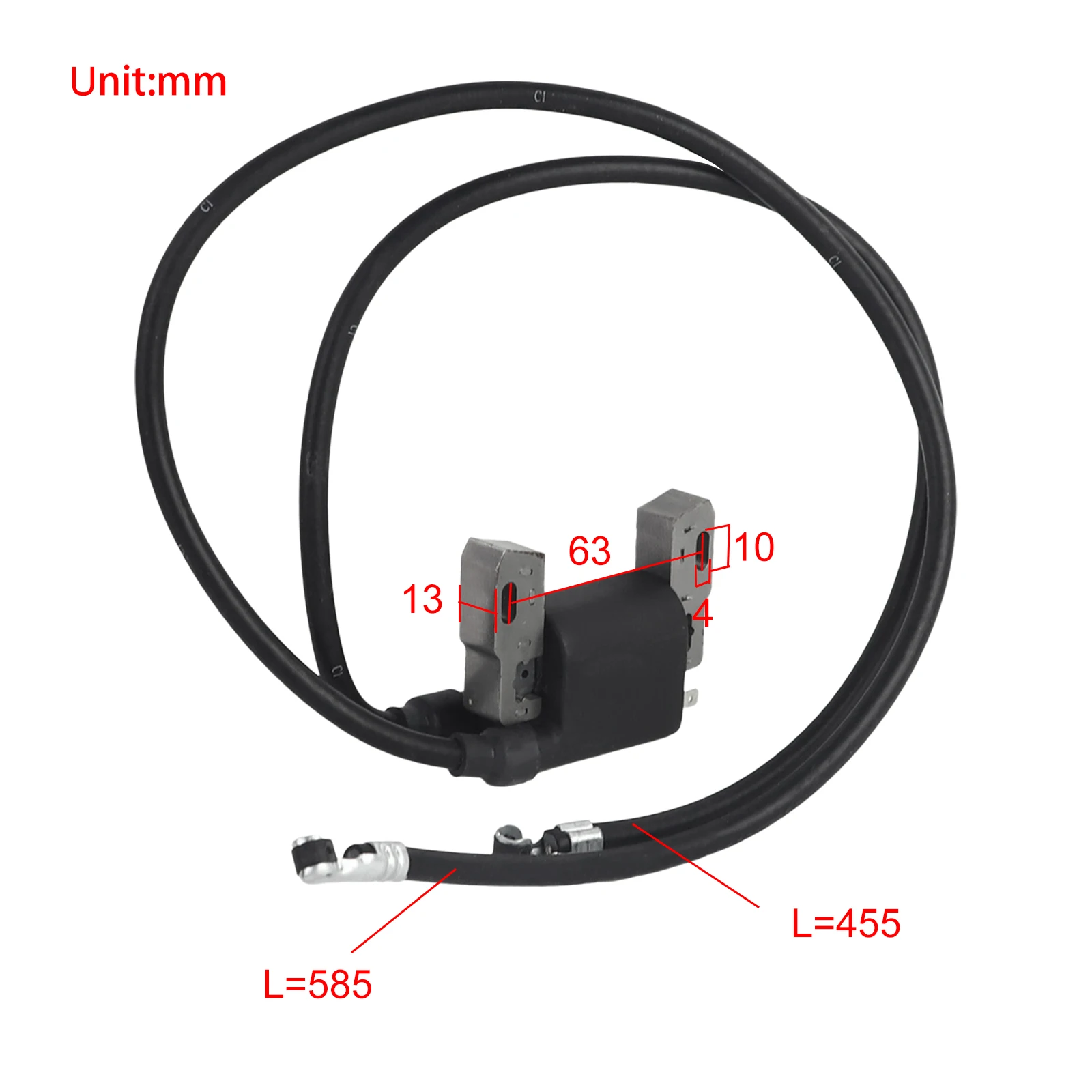 New Ignition Coil For Briggs Stratton Horizontal & Vertical Twin (L-Heads) Model Series 16-18 HP 590781 394891 392329