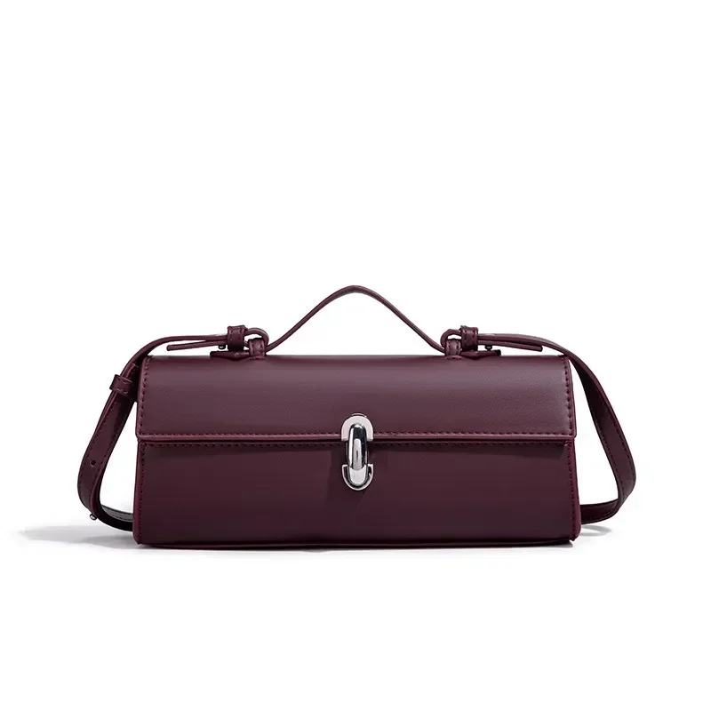 Luxury Brand Women's Crossbody Bag Elegant Leather Shoulder Handbag Classic Designer Tote Purse For Ladies Fashion Accessories