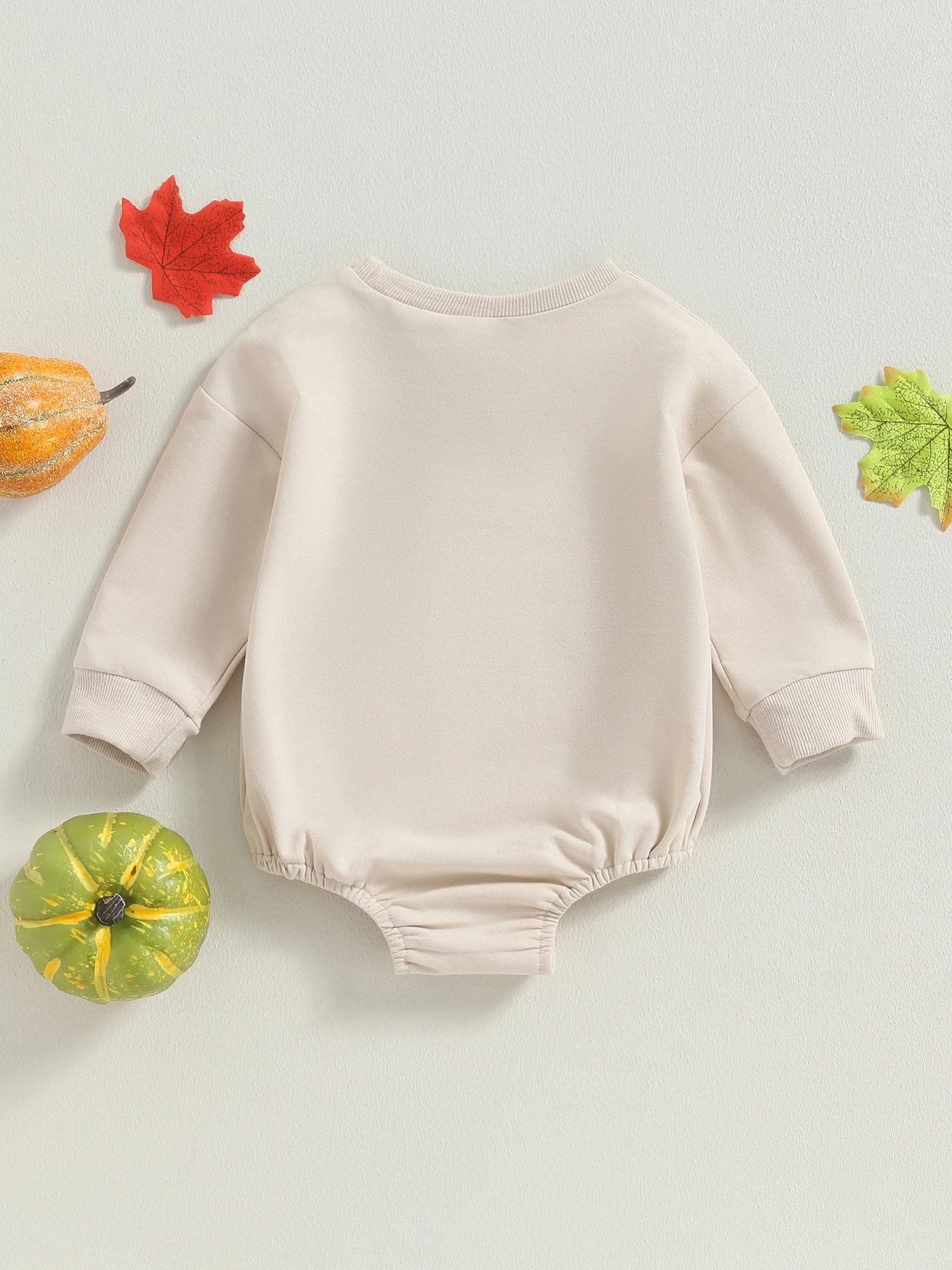 Cute Halloween-themed Baby Romper Adorable Long Sleeve Pumpkin Print Bodysuit for Boys and Girls Perfect Fall Outfit