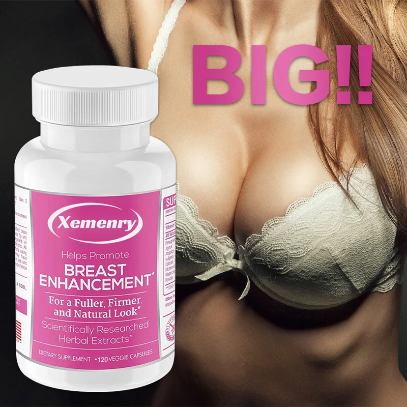 Breast Enlargement Capsules - Support Bigger, Rounder, Firmer Breasts Improve Physical Health