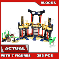 283pcs Shinobi Legacy Tournament of Elements Temple Battle Platform Masters 70111 Building Blocks Toys Compatible With Model