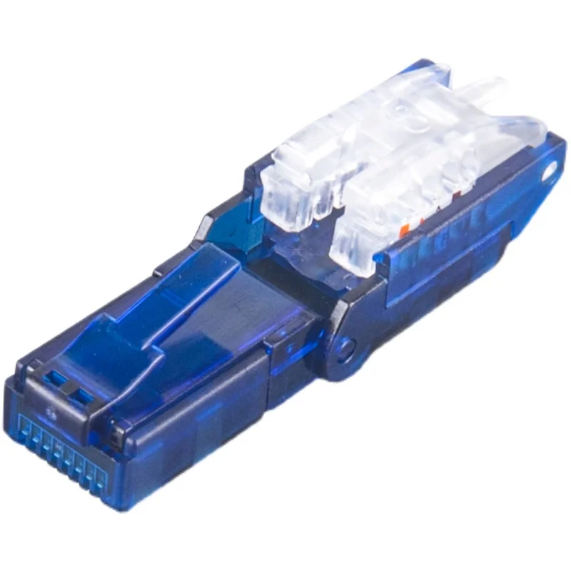 Imagem -05 - Conector de Campo Rj45 Cat.6 Utp Plug Modular Livre de Design de Friso-compatível com Cat.5e 24awg26awg Cabo de Instalação