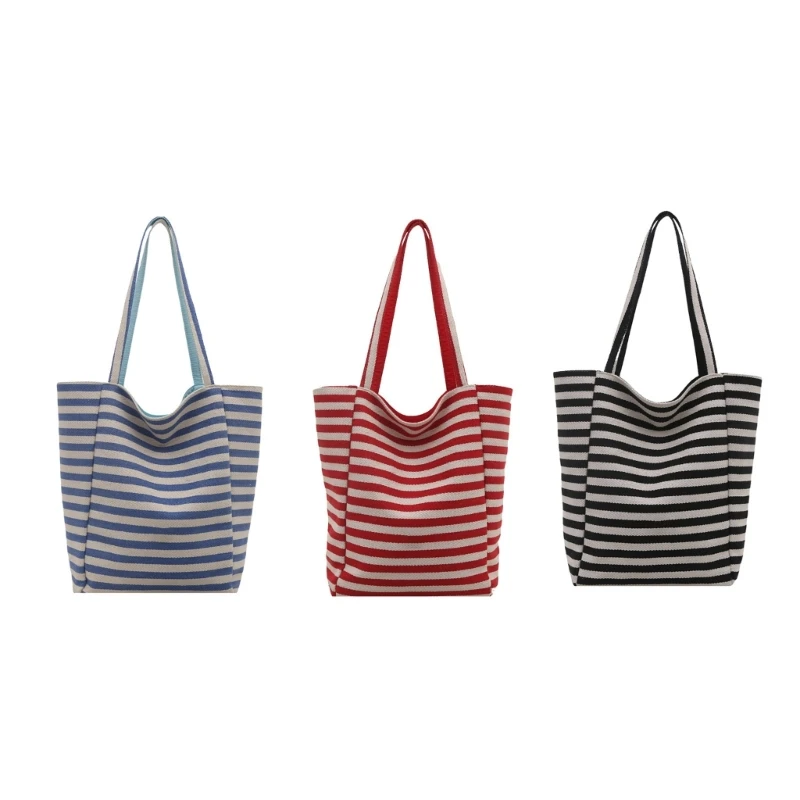 كيس عمل من القماش المحصور أكياس الكتف العصرية حقيبة يد للتسوق شاطئ #6