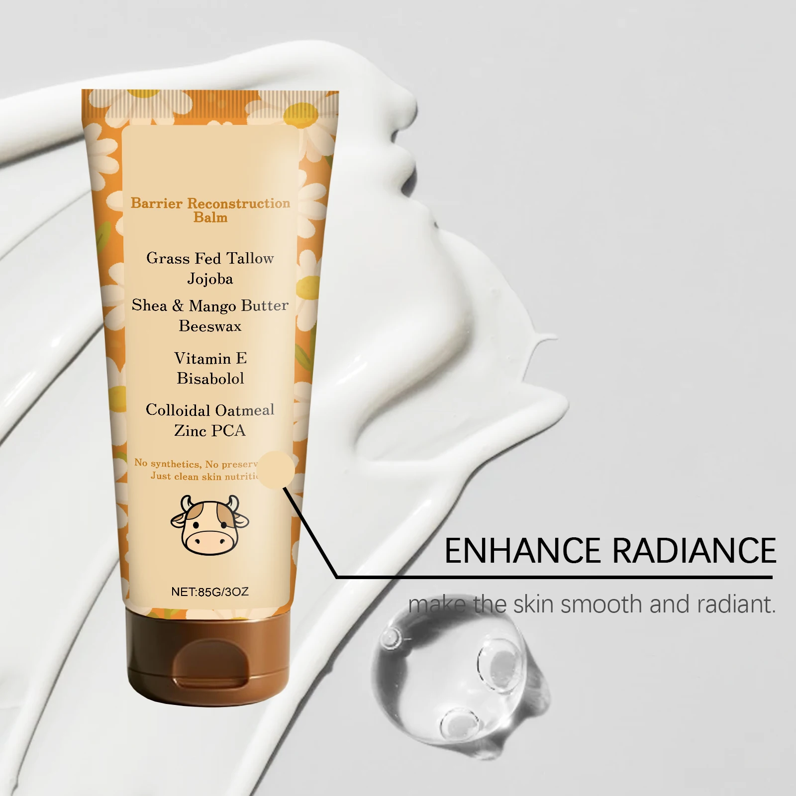 Erva fed beef tallow hidratante para rosto corpo nutrição profunda dia noite orgânico batido tallow bálsamo hidratar creme anti envelhecimento
