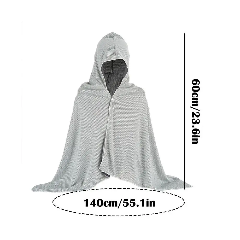 부드러운 소재 냉각 목도리 빠른 건조 통기성 후드 비치 타월 편안한 목 보호 스포츠 쿨 타월