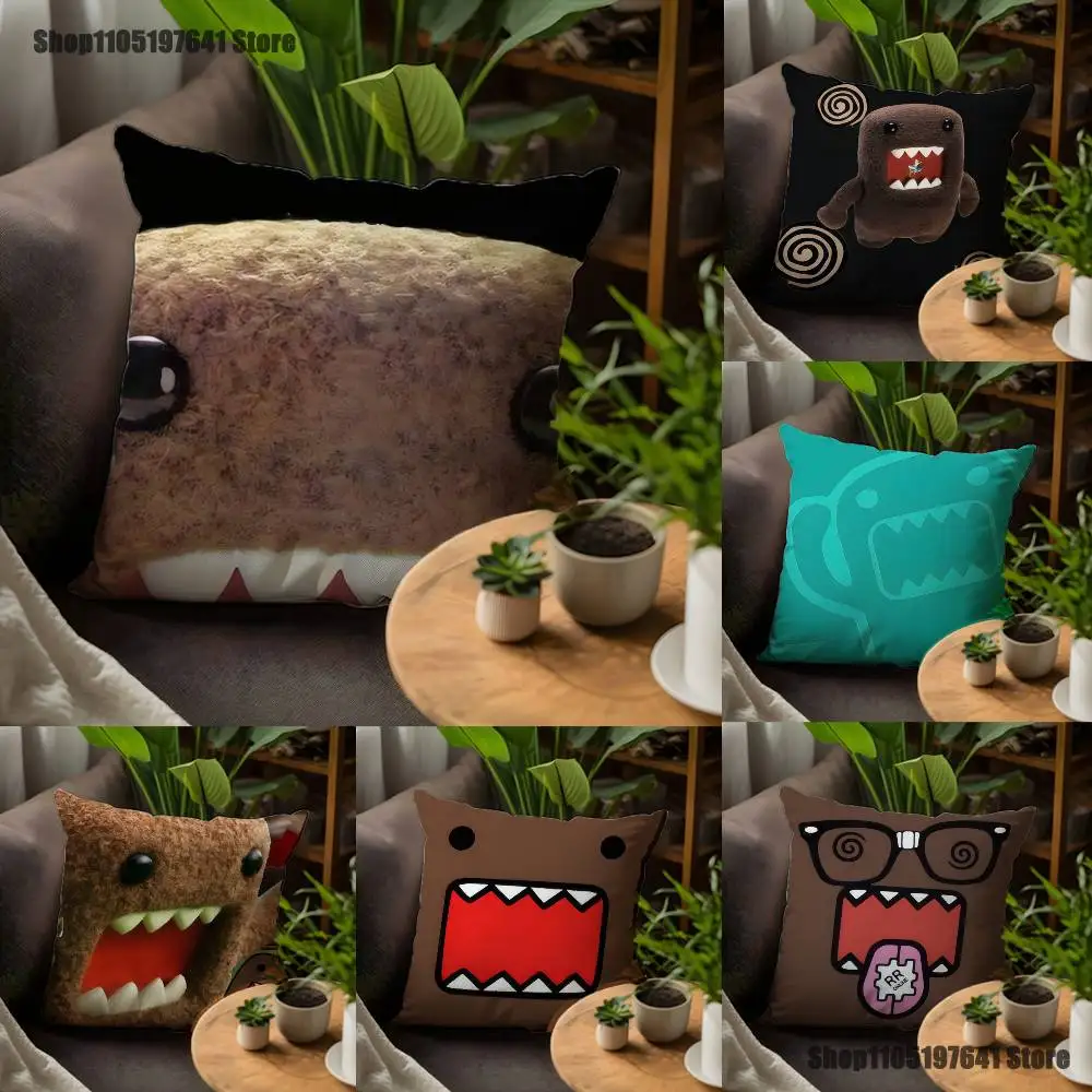

Cute D-Domo-kun_S Pillow Case For Sofa Decor Car Office Room Printing Cushion Cover Decorations and Protector