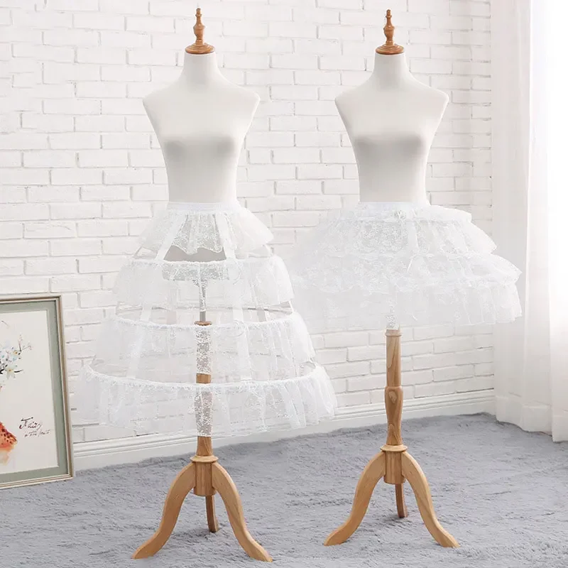 Adjustable Hoop Petticoat Crinoline Lace Underskirt