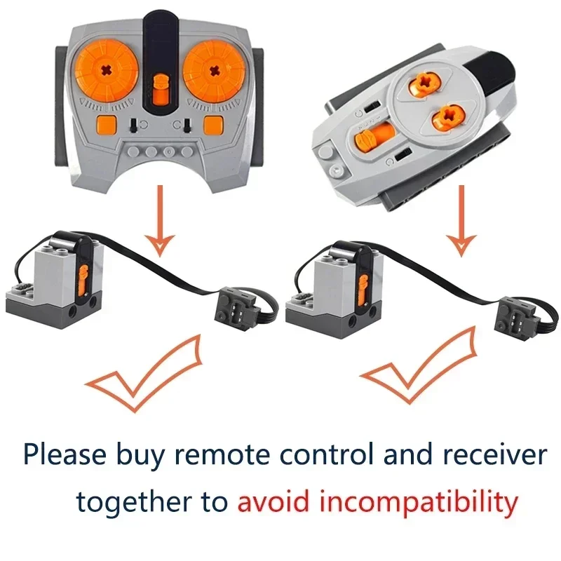 Piezas técnicas MOC, servomotor de tren multiherramienta PF 8293 8883, modelo de funciones de potencia, Motor Compatible con bloques de construcción Leduo