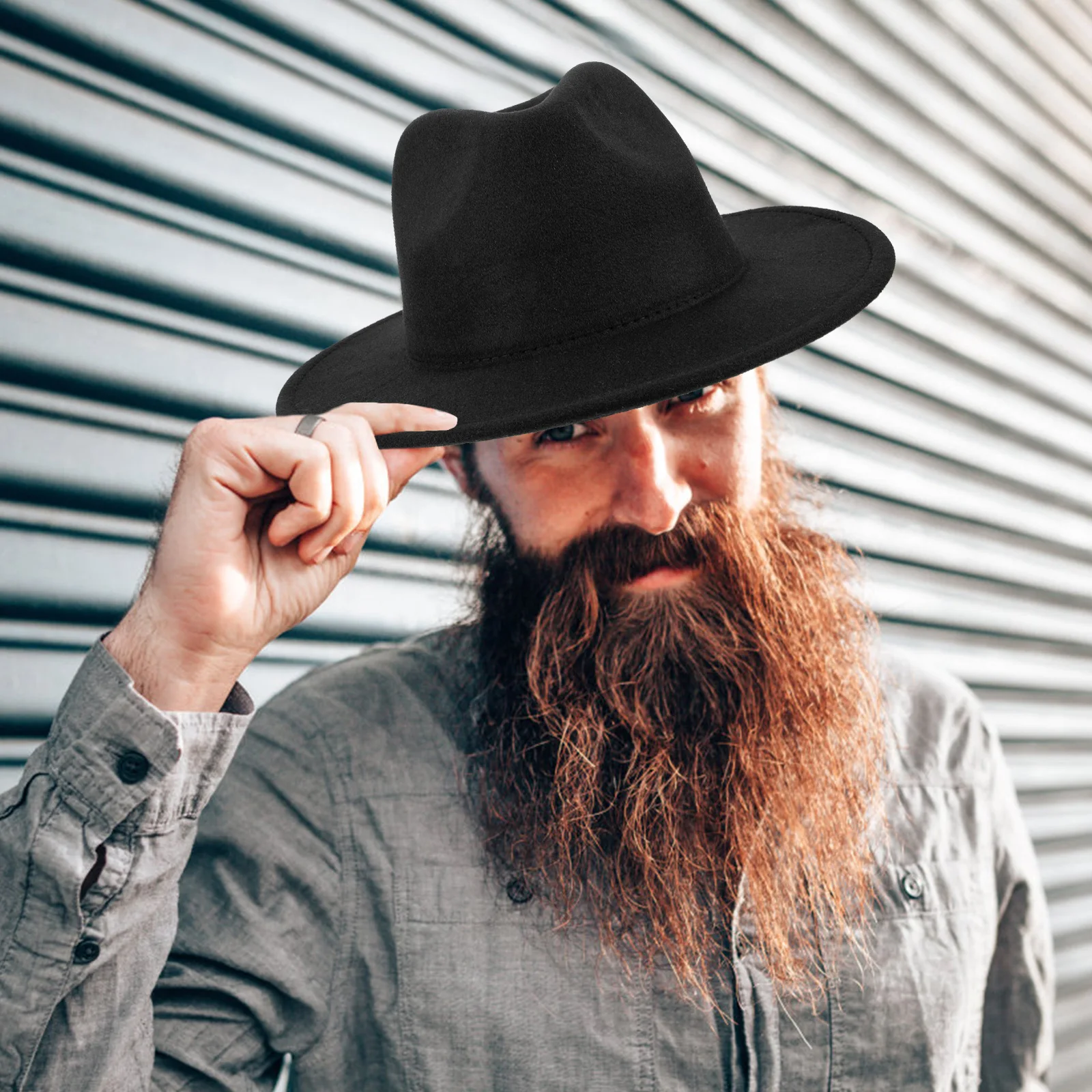 

Cowboy Hats Western Cap Denim Curved Brim Fashion Mens Black Outdoor Unisex Decorative Hair Accessories Wide Brim Cowby Tassel