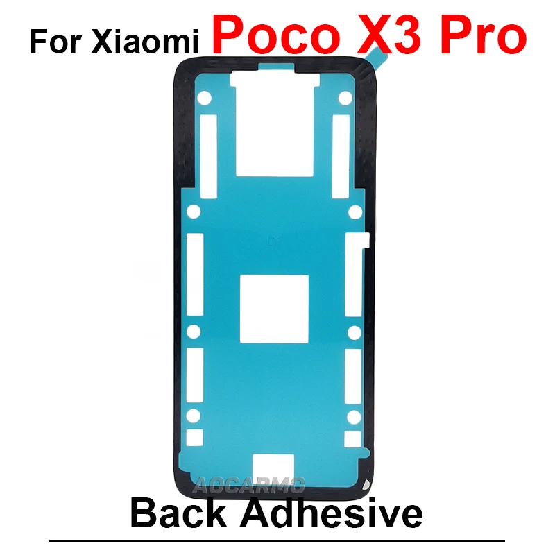 1Pcs For Xiaomi Poco X3Pro X3 Pro Rear Door Housing Sticker Back Cover Adhesive Glue