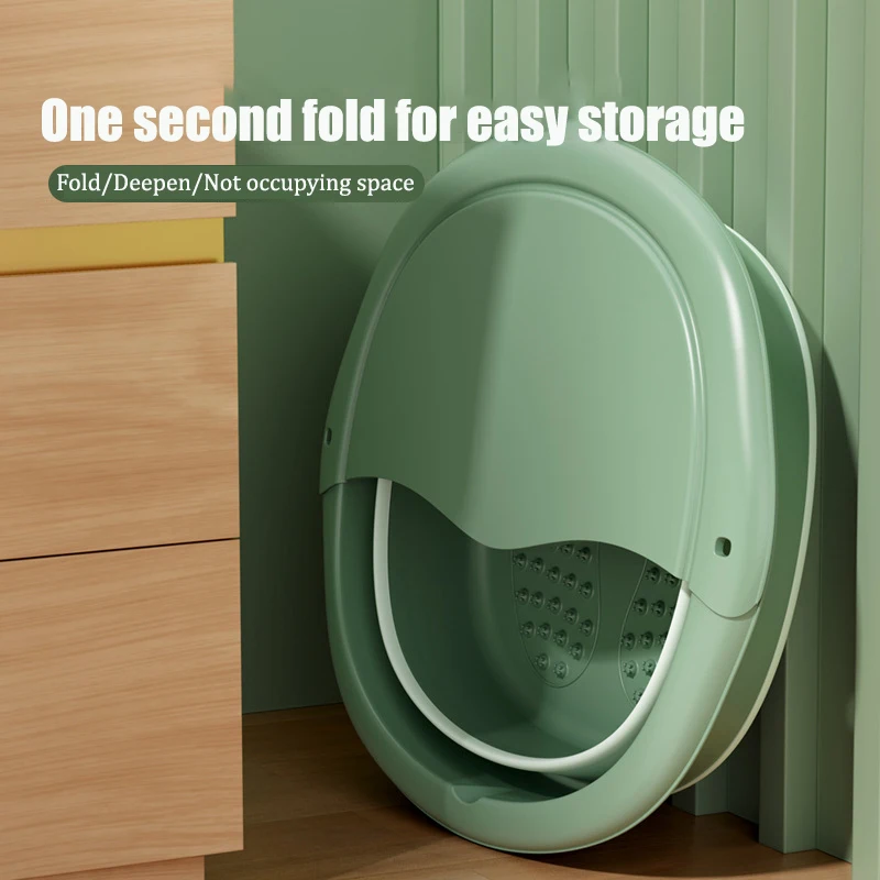 

Foldable Foot Bath Massage Tub Portable Design for Easy Storage Integrated Foot Bath Tray an Essential Item for Foot Soaking