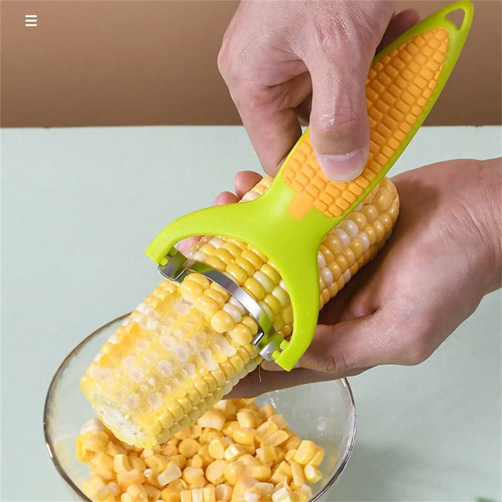 1-piece Stainless Steel Corn Peeler, Corn Peeling Tool, Household Kitchen Thresher, Corn Kernel Separator