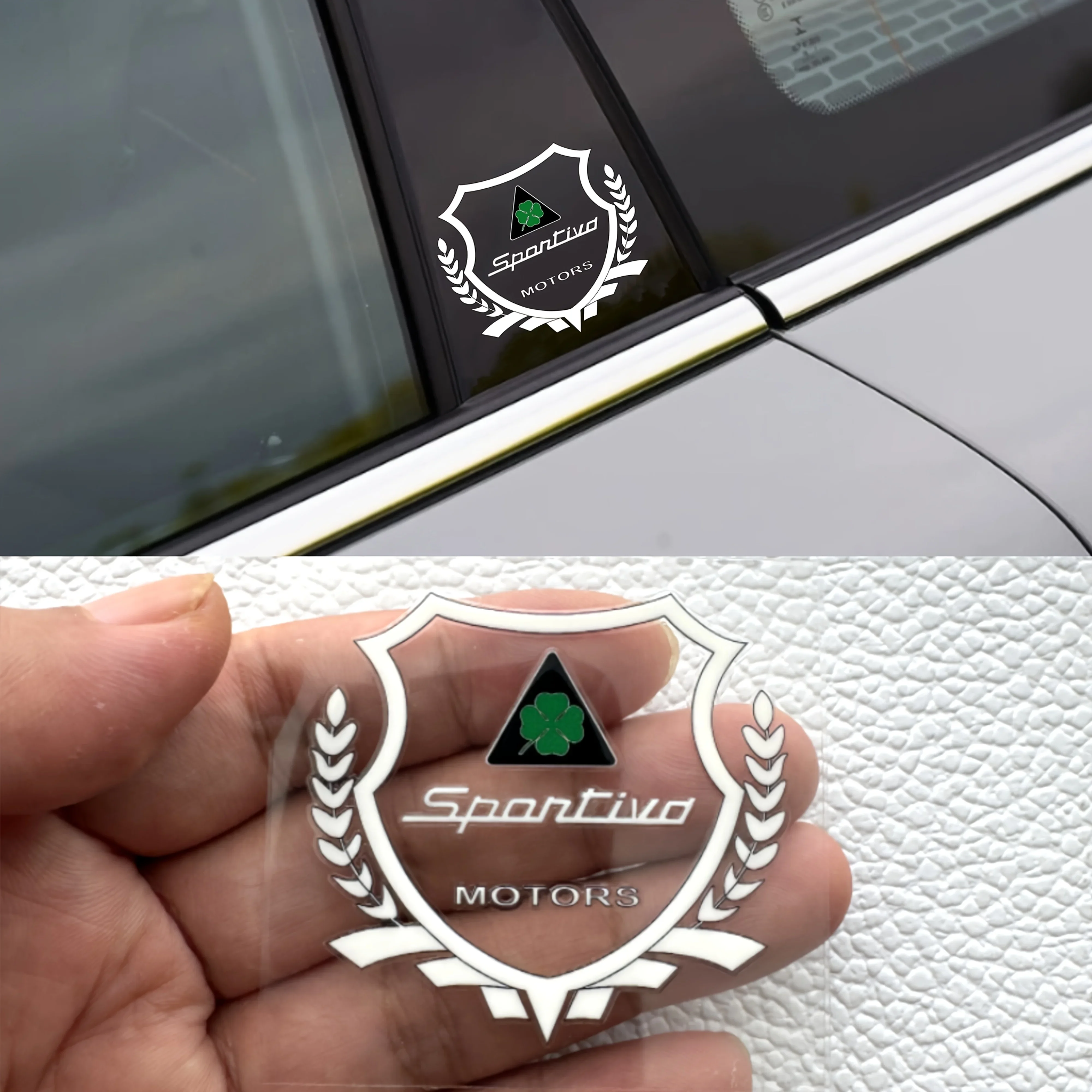 

1PC Sportivo Motors Emblem Car Sticker - Cool Sticker for Car Trunks, Journals, Tablet Covers, Fit for Auto Brand Aficionados