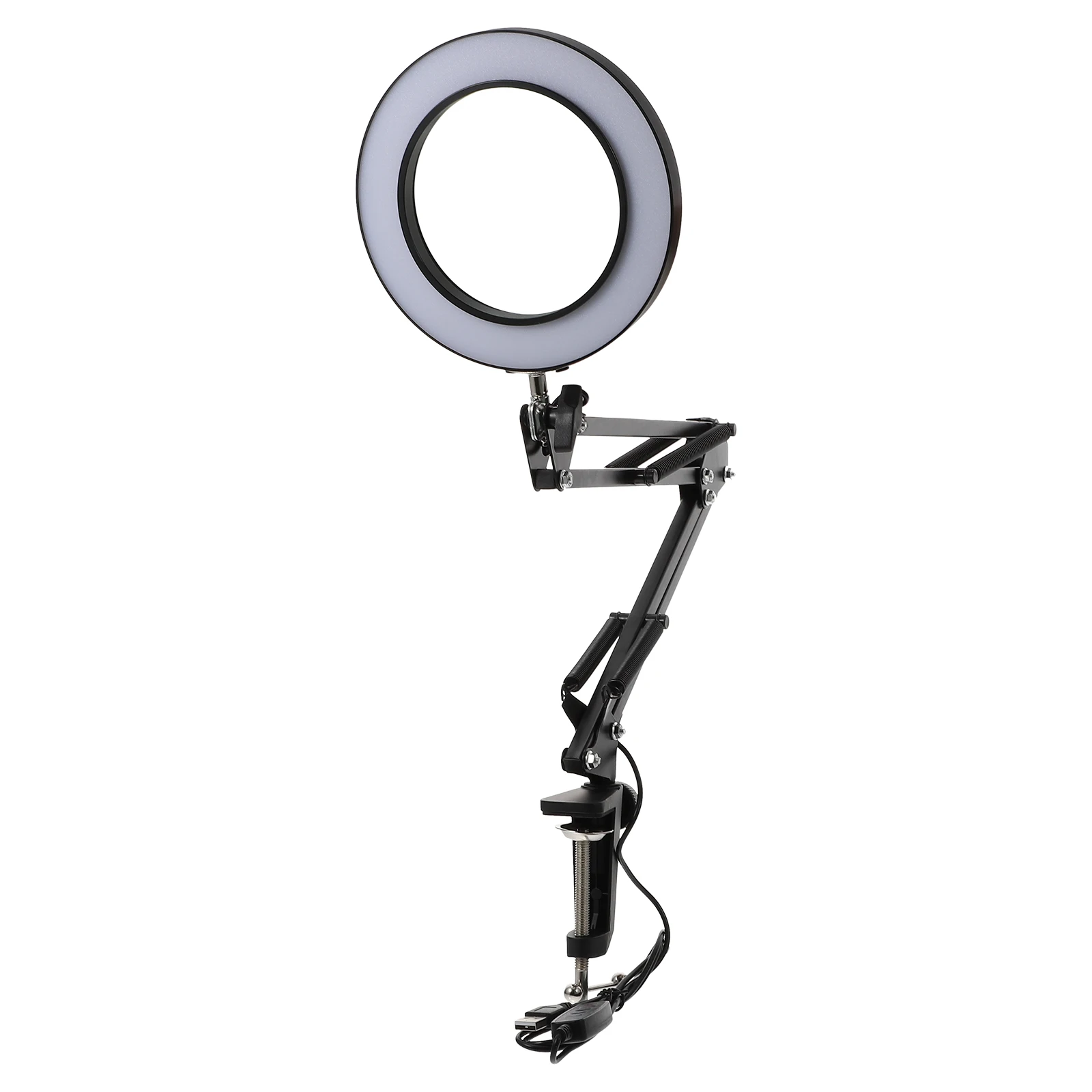 1Pc Professionele LED Vergrootglas Lamp Verstelbare Arm Verlicht Vergrootglas Licht