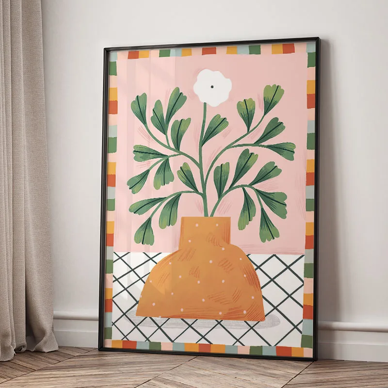 Flowers Fruits Orange Strawberry Plant Nursery Wall Art Canvas Painting Nordic Posters And Prints Pictures Girl Kids Room Decor