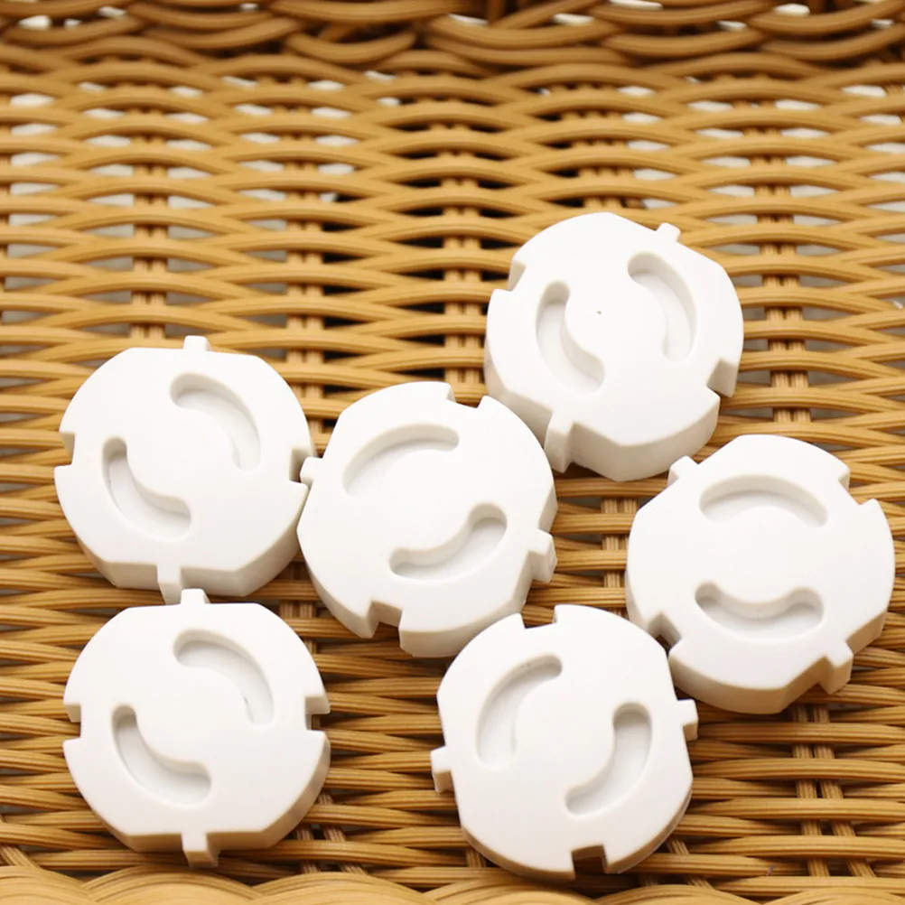 

20Pcs Eu Power Outlet Covers ABS Durable Baby Safe Electrical Leakage Protection Sockets White Power Outlet Cover
