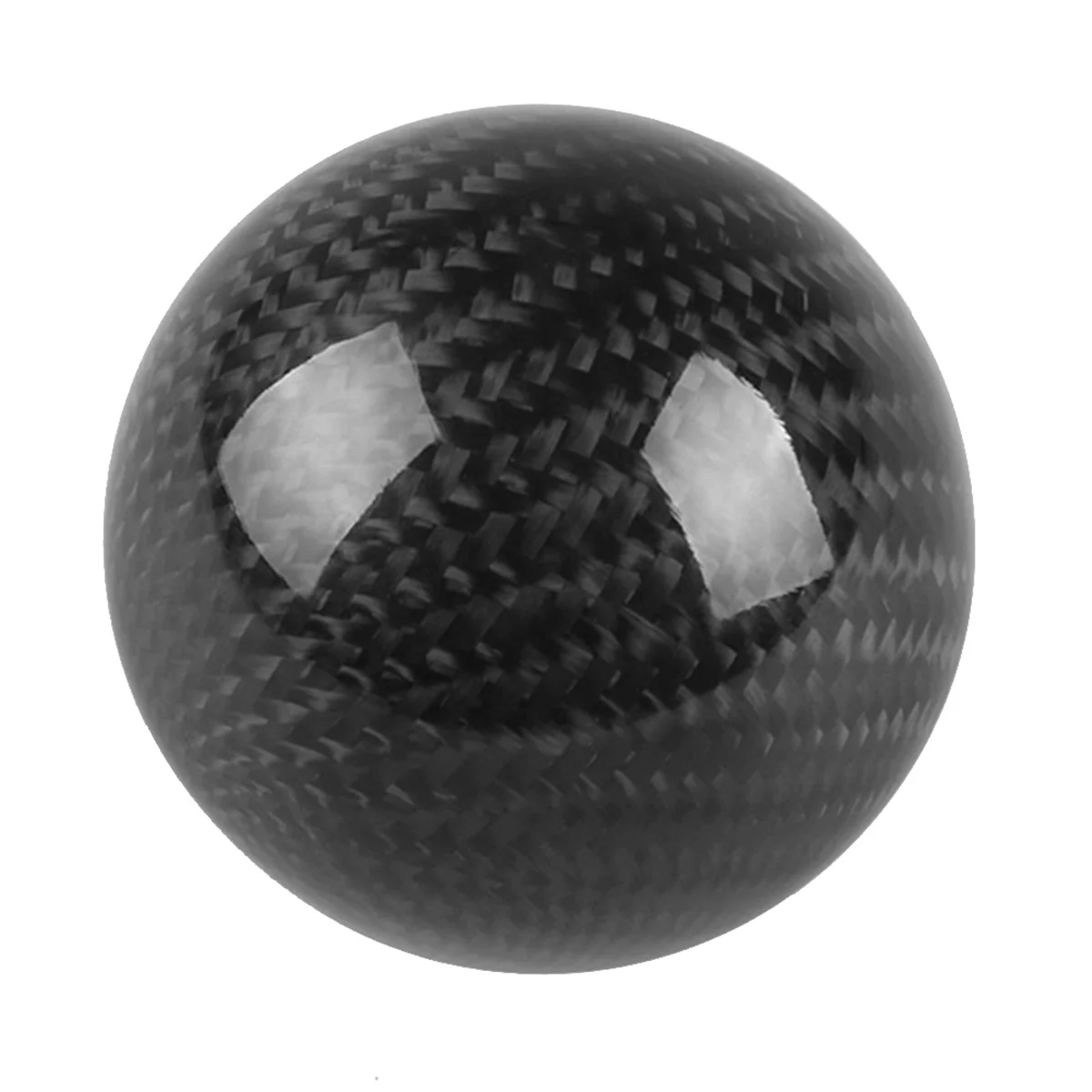 Style Universal Carbon Fiber Manual Gear Shift Knob with 3 Adapter for Most Car Decorations Classic