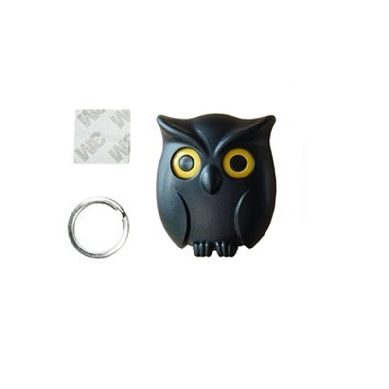 Cute Household Owl Key Organization Storage Hook Without Punching Wall Hanging Traceless Sticky Hook