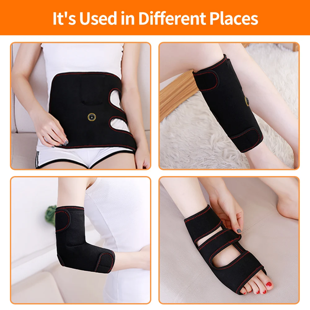 لفافة تدليك الكوع - 3 مستويات للحرارة والاهتزاز، استرخاء العضلات، راحة المفاصل، تساعد العناية اليومية، لمحبي اللياقة البدنية وكبار السن #5