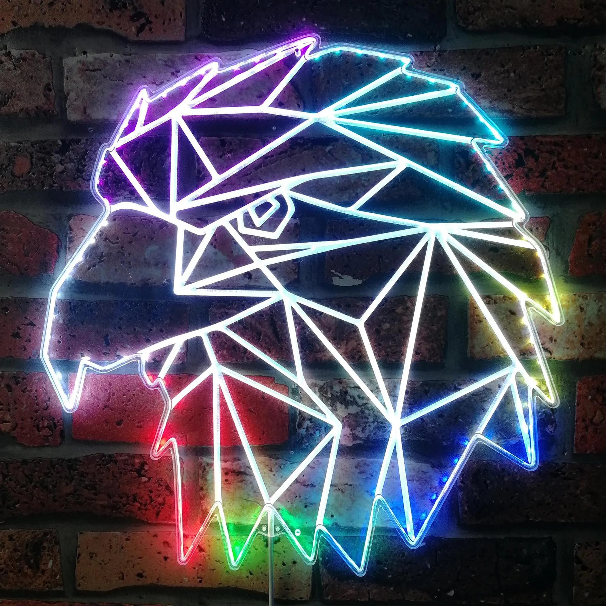 

Eagle Hawk Geometric RGB Dynamic Glam LED Sign st06-fnd-i0288