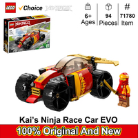 Lego  71780 NINJAGO Kai's Ninja Race Car EVO, 20in1 Racing Car Building Toy Set, Ninja Mini Figure with Toy Swords, Gift Idea