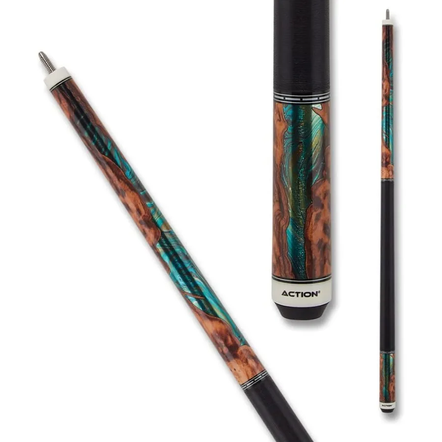 Fraktaler Billard-Pool-Queue – Wurzel mit grüner Folie