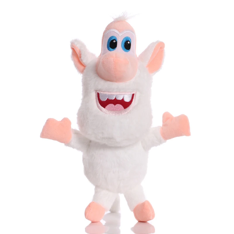 Peluche de cerdo blanco pequeño ruso de 20-38cm para niños, muñeco de peluche de animé, Booba Buba, regalo de cumpleaños y Navidad