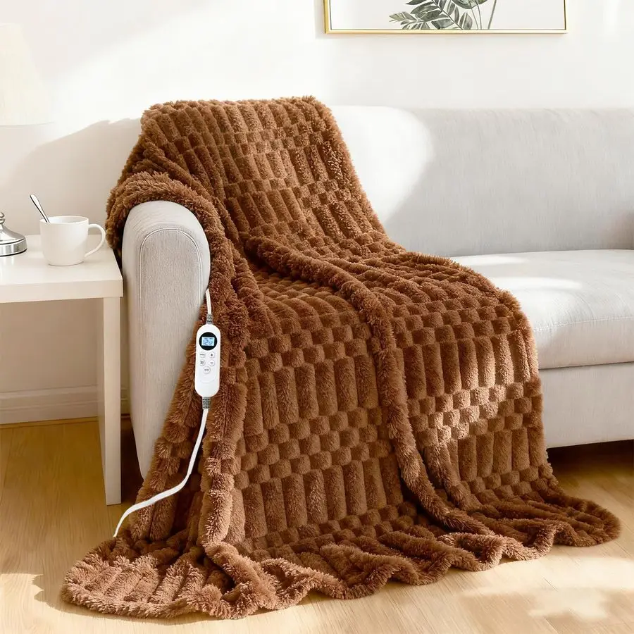 

Blanket Flannel Throw Blanket, 5060 Electric Heating Blanket with ETL amp FCC amp 12 Heating Levels amp Auto Shut OffMachine Was