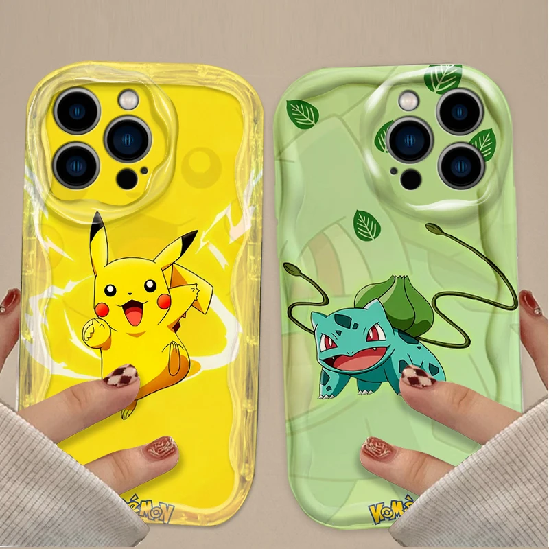 Custodia per telefono Cartoon P-Pokemon per iPhone 17 Air 16 15 14 13 12 11 Pro Max Plus 16E XR XS X 7 8 Cover posteriore in silicone antiurto