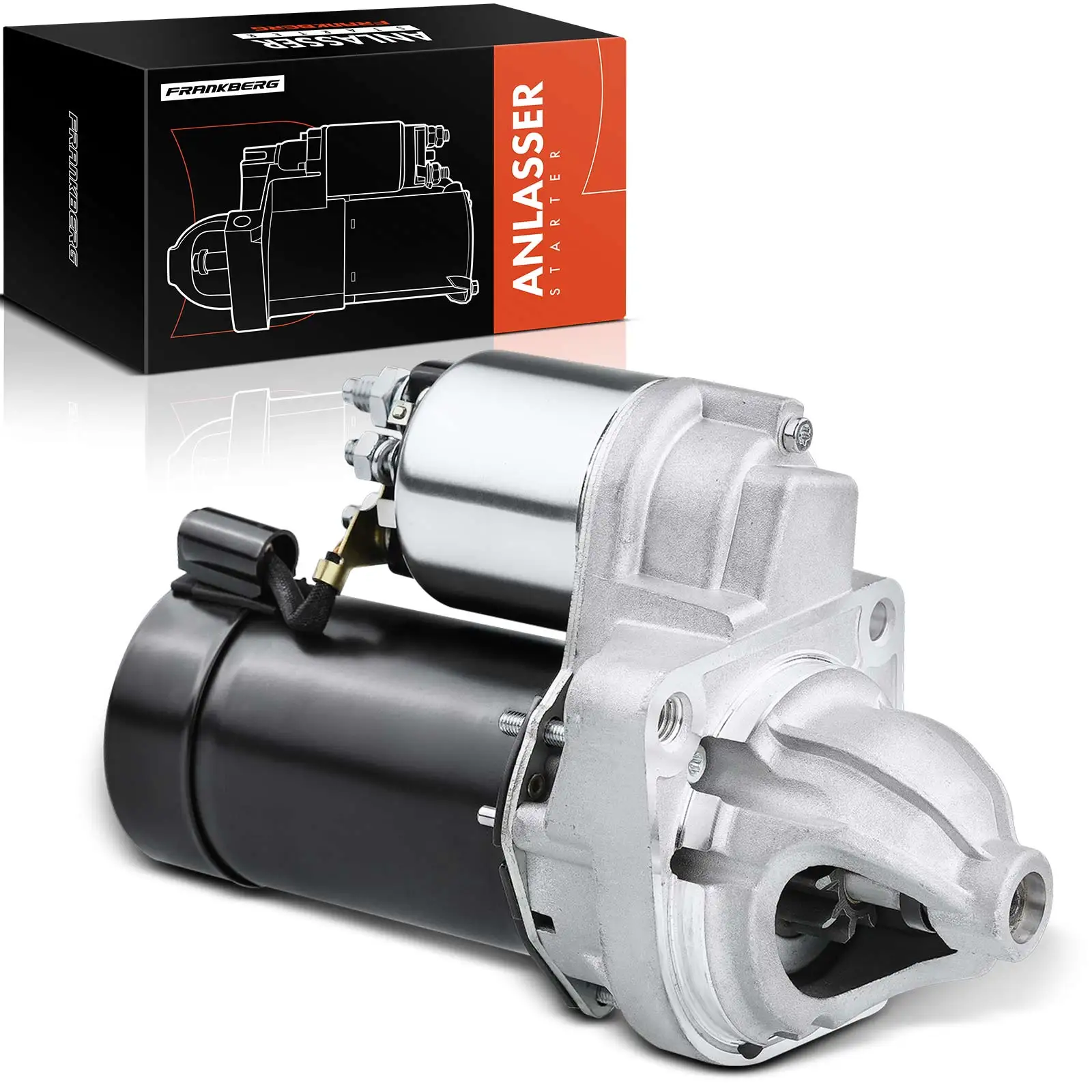 Frankberg 1x startmotor voor BMW 3-serie Cabriolet E46, 3-serie Coupé Z3 Coupé E36, Z3 Roadster, Z4 Coupé E86, Z4 Roadster E85, 438094