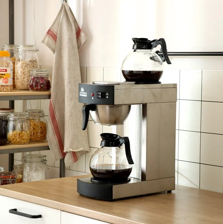 Home RUG2201 Espresso Drip Coffee Maker Electric 12 Cup American Coffee Machine