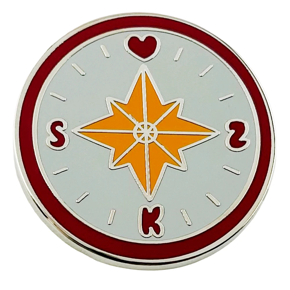 SKZ-Compass Emaille-Anstecker K-Pop Abzeichen Koreanische Band-Peripherie Brosche Musik-Schmuck Fan-Geschenk Sammlerstück Souvenir Neuheit Dekorativ – Detail 1