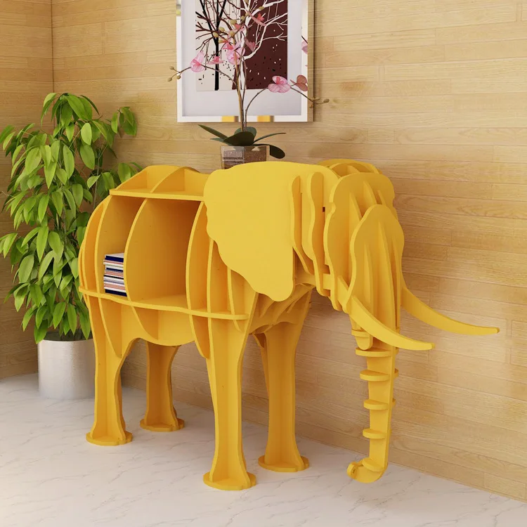 

Creative bookshelf Children animal floor shelf Living room Club window decorative ornaments Practical