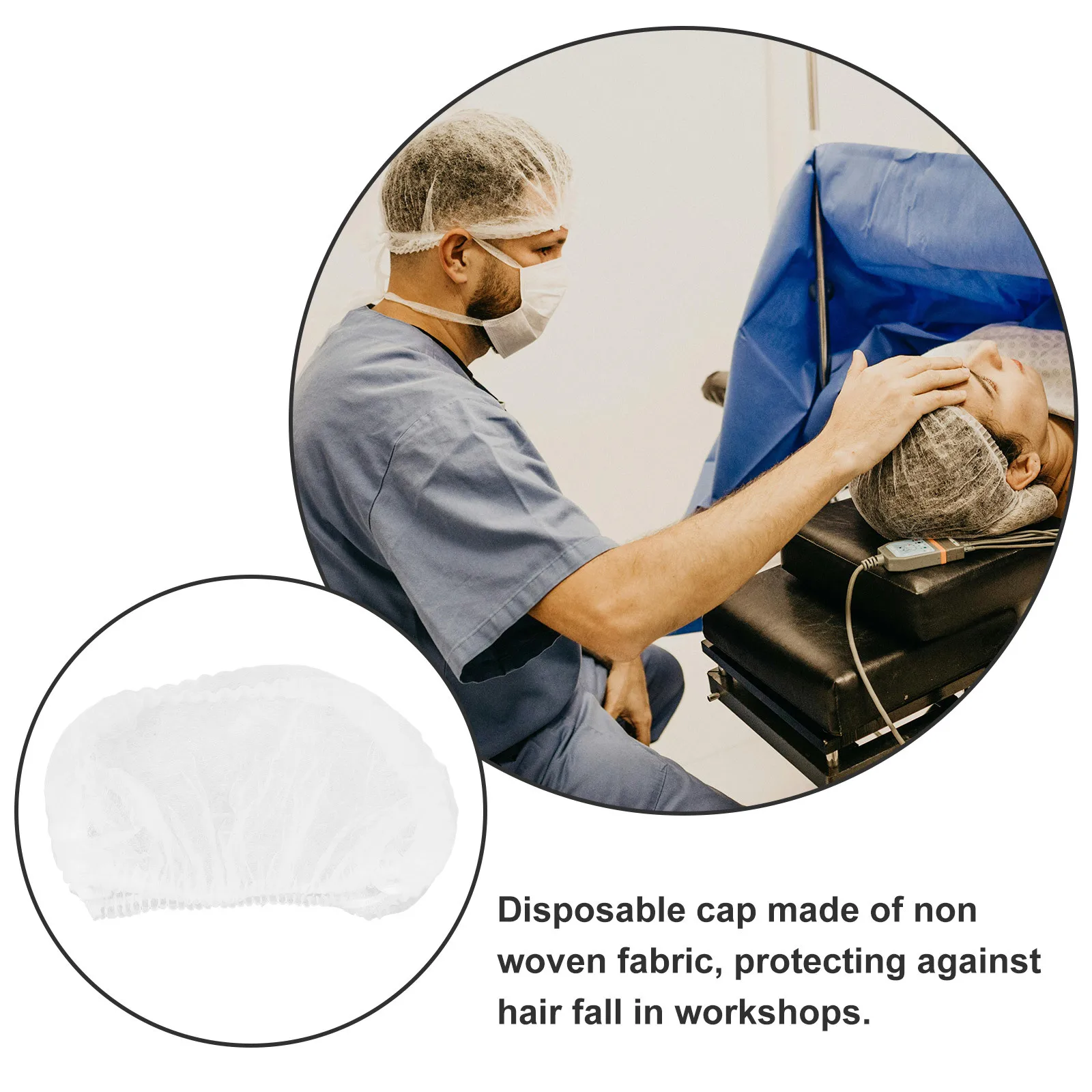 100 قطعة من شبكات الشعر غير المنسوجة للاستعمال مرة واحدة، قبعات شبكية لخدمة الطعام، شبكة شعر واقية قابلة للتنفس، خفيفة الوزن ومريحة