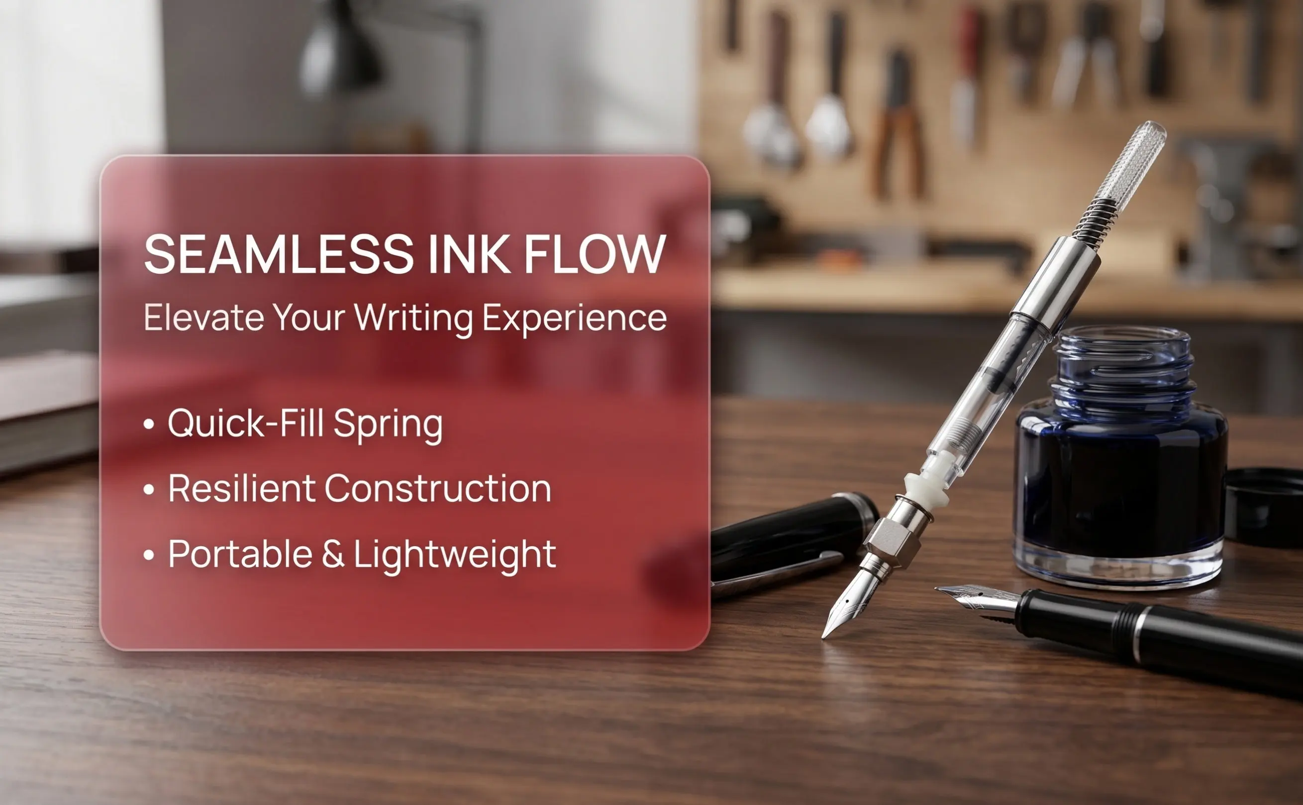 12 Pcs Convenient and Simple to Use Metal Fountain Pen Cleaner Universal Ink Converter Spring Absorber Sailor