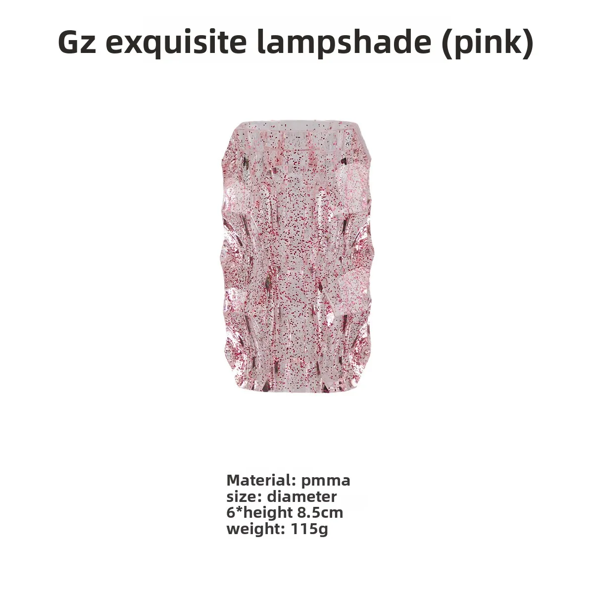 Outdoor Crystal Lamp Shade Compatible with Goal Zero Universal Camping Lantern Accessory Starry Ambient Light Cover Pink view 6