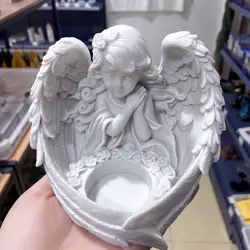 White Angel Wing Feather Wing Resin Crystal Ball Base Crafts Ornaments Home Decor Suitable 4-6cm Crystal Balls