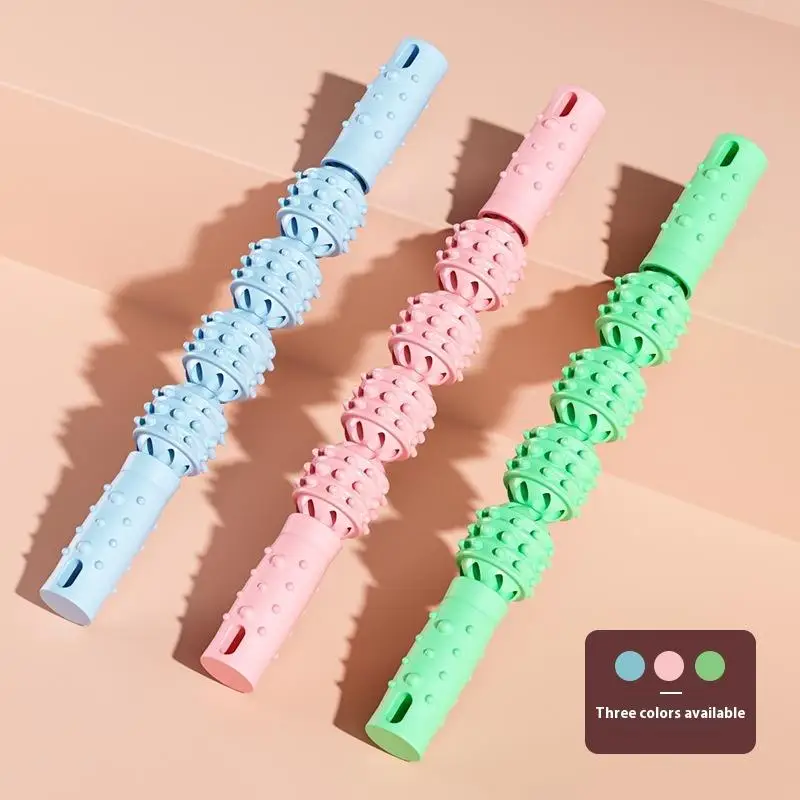 عصا تدليك من البلاستيك، أسطوانة فآسيا لليوجا، استرخاء العضلات العميقة، التدريب الشخصي واللياقة البدنية