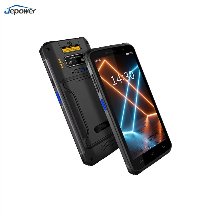 

5,5-дюймовый защищенный смарт-терминал PDA на Android с 6+64 ГБ памяти, 2D-сканером штрих-кодов, Wi-Fi и Bluetooth