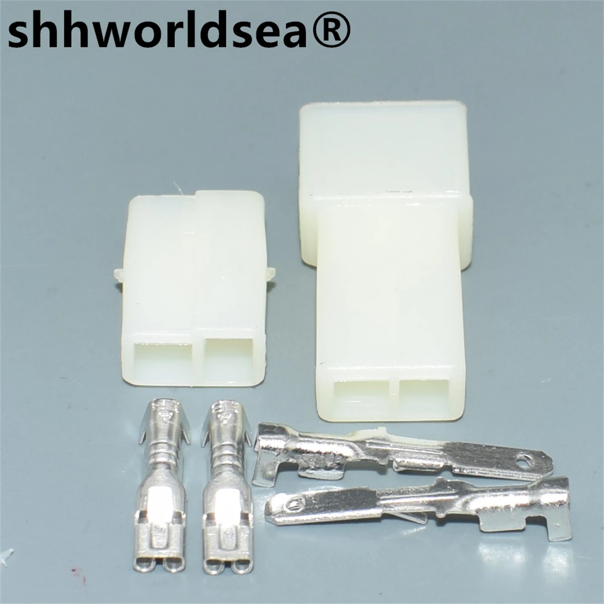 shhworldsea 2pin unsealed housing plug wire harness electrical plug connector 810971989/823971988