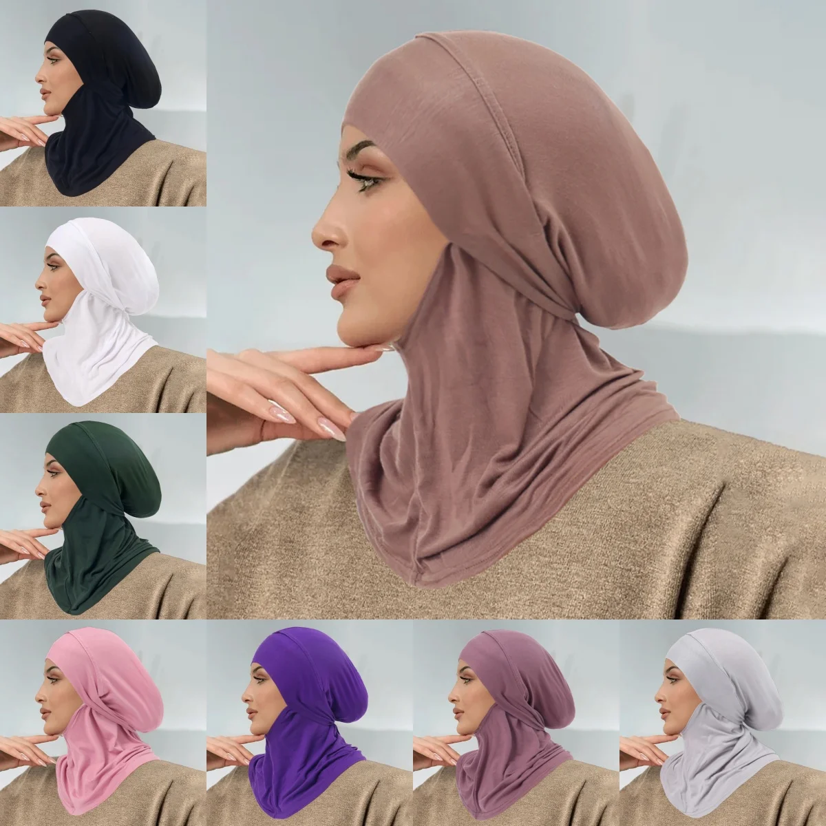 

New Strap Instant Jersey Hijab Undercap Hijabs for Woman Muslim Women Hijab Cap Full Cover Head Wraps Scarf Islam Turban