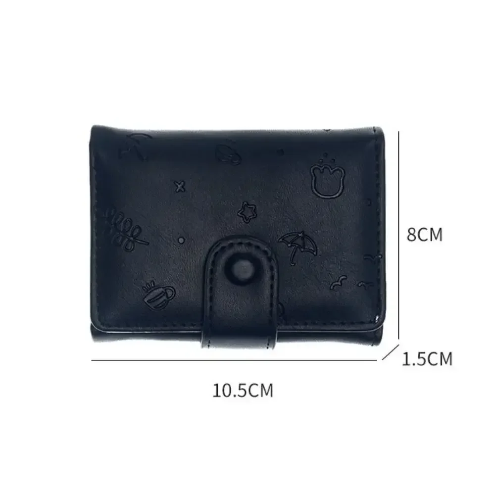 Korean Version of Women's Wallet Students New Three-fold Large Capacity Cute Small Fresh Multi-card Wallet